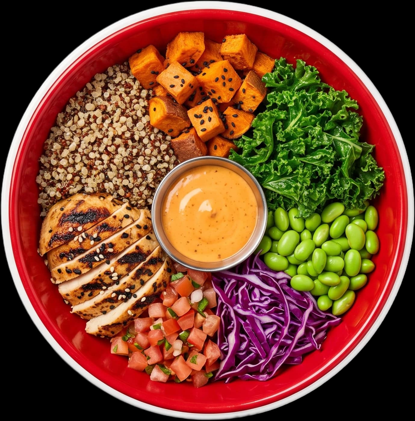 A Le Supreme bowl seen from directly above