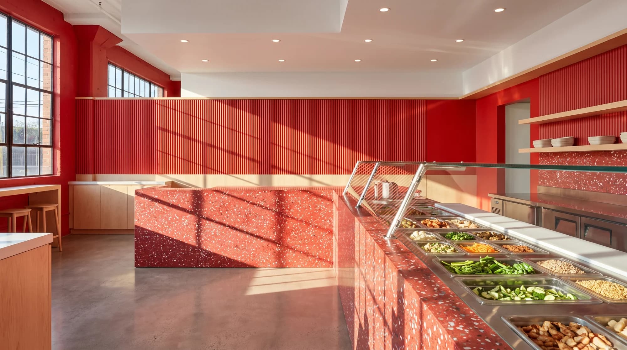 Inside a Le Supreme counter